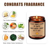 Congratulations Candles, Congrats, New Job Promotion Gifts For Women Men, Friend, Coworker, Work Bestie, Funny New Business Owner Congrats Gifts, Congratulations On Your Promotion