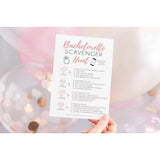 25 White Bachelorette Scavenger Hunt Party Games, Drinking Game And Dares, Fun Novelty Cards For Girls Night Out