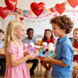 Valentines Day Cards For Kids School - Valentines Day Gifts For Kids 30Pcs Cards With 60 Shoe Charms Bulk For Boys Girls Exchange Gift Classroom Party Favors
