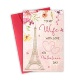 Valentines Day Card Gifts For Wife, Romantic Valentine'S Day Cards For Her Women, Wife Valentines Card Gift From Husband