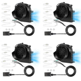 4-Pack Inflatable Fan Blower Replacement, 12V 1.2A Air Blower For Inflatables With 3 Led Light Strings For Thanksgiving