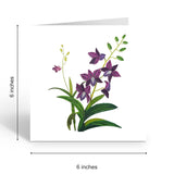 Purple Orchid With Deepest Sympathy Card, Condolences Greeting Card For Loss Of Mother, Father, Pet, Quilling Quilled Card With Envelop For Grief And Loss, Thinking Of You (Purple Orchid)