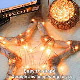 6 Pack Led Fairy Lights Battery Operated With Timer, 13Ft 40Led Waterproof Firefly Lights Silver Wire Mini Twinkle Strin