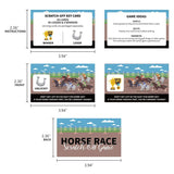 44Pcs Kentucky Horse Derby Scratch-Off Cards - Horse Racing Game Party Supplies Favors Decorations