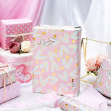Wedding Wrapping Paper Roll, 17In X 33Feet Gold Foil Heart Bridal Shower Gift Wrap For Mothers Day, Engagement, Baby Shower, Valentines Day