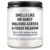 Mr Darcy Reading Candle, Pride And Prejudice Gifts, Bookish Merch & Decor, Jane Austen Gifts, Funny Christmas, Stocking Stuffers, Literary Presents For Classic Literature Book Lovers, Readers