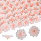 100Pcs Fake Flowers Bulk 2.3" Pink Delphinium Flowers Silk Flower Heads Mini Artificial Flowers For Crafts Diy Wedding Corsage Cake Garland Decor(Light Pink)