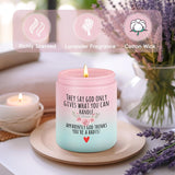 Get Well Candle, Breast Cancer Survivor Gifts For Woman, Comfort Gifts For Cancer Patients Women - Funny After Surgery, Surgery Recovery, End Of Chemo, Encouragement, Motivational Present