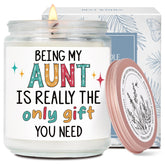 Funny Aunt Candle Gifts For Aunty From Niece Nephew, Being My Aunt Is Really The Only Gift You Need, Birthday Thanksgiving Christmas Candles Gift For Auntie, Best Aunty Candles Gifts-16