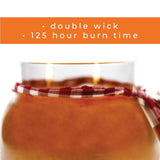 A Cheerful Giver - Pumpkin Chata Mama Scented Glass Jar Candle (22oz) with Lid & True to Life Fragrance Made in USA