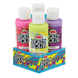 Apple Barrel Color Pop Pre-Mixed Pouring Paint Set, Set of 4 Fluid Ready Pour Paints Perfect for DIY Arts and Crafts Projects, 13480E