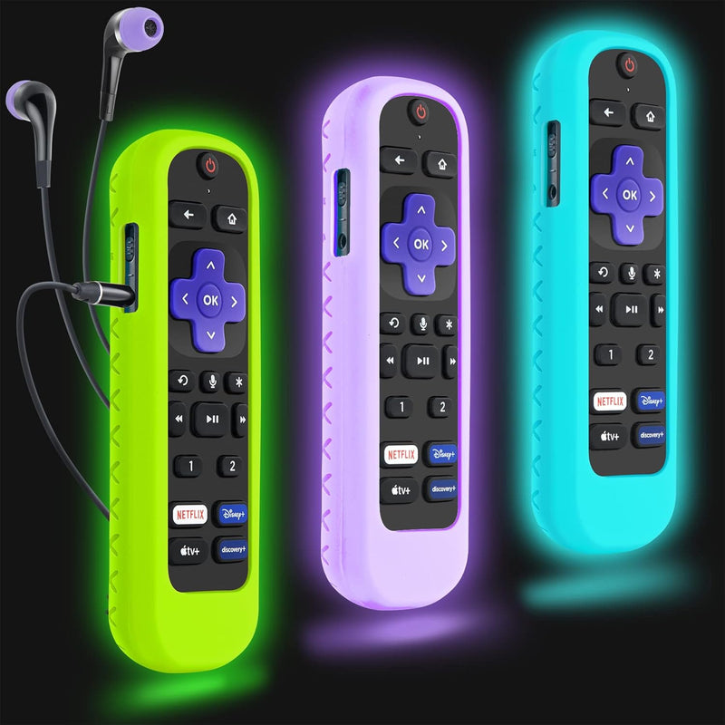 3Pack Case For Roku Headphone Remote, Battery Cover For Roku Voice Pro Remote,