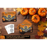 30 Pcs Halloween Scratch Off Cards - Funny Bat Trick Or Treat Game With Stickers