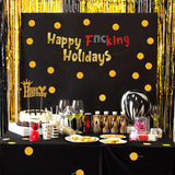 Happy Holidays Gold Glitter Banner – Funny Christmas, Thanksgiving, New Years, 4Th Of July, Memorial Day, Labor Day, Party Supplies, Gifts And Decorations