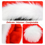 Santa Hat For Adult, Large Christmas Hat, Xmas Holiday Oversized Velvet Hat For Men Women New Year Festive Holiday Party Supplies (Adult-2Pc)