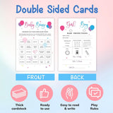 Baby Gender Reveal Games For Guests - 4 Funny Baby Shower Games For Gender Reveal Party Decorations, Boy Or Girl Gender Reveal Ideas Prediction Cards, Old Wives Tales Baby Bingo Game