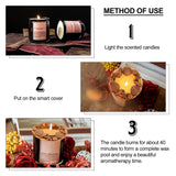 Candle Toppers - Scented Jar Lids, Shades, Sleeves With Shell Starfish Pattern - Accessories For Women, Help Melt Evenly - Gold