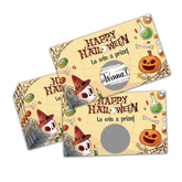 Spooky Halloween Party Games For Adults, Pumpkin Halloween Scratch Off Cards -50Pcs, Party Supplies For Small Business Favors - A05