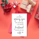 Fiance Valentines Day Card, Future Husband Valentine’S Day Card, Card From Fiancee, I Can’T Wait To Marry You