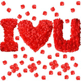 1000 Red Artificial Silk Rose Petals Flower Decoration For Valentine'S Day, Wedding, Anniversary Parties