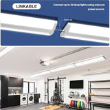 6 Pack Ultra Slim 4FT LED Wraparound Lights 50W 5600LM 5000K Flush Mount Shop Lights for Garage Kitchen