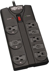 12 Outlet Surge Protector Power Strip 8FT Flat Plug Extension Cord 1440J UL Listed Black