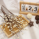 Nbgv Winter Decorations 12Pcs Artificial Berry Stems White Berry Picks For Christmas Holiday Flower Arrangements Home Centerpieces Diy Ornaments
