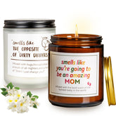 2 Pack New Mom Gift Candles Set For Women 7 Oz Mom To Be Candle Funny Mommy Pregnant Gift For First Time Mama Pregnancy Gifts For Expecting Mom Mothers Day Gift Baby Shower Gifts For Mom