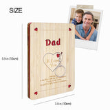 Happy Fathers Day Cards,Keyring Set,Handmade Wooden Greeting Cards With Display Stand,Wooden Thankyou Card,Father'S Day Card For Dad