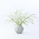 3Pcs 45" Artificial Cherry Blossom Branches White Fake Silk Cherry Blossoms Flowers With Long Stem For Wedding Decorations Table Centerpieces Vase Arrangement Home Decor (White)