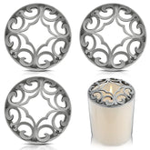 4 Pcs Candle Toppers To Burn Evenly Silver Jar Lid Scented Candles Accessories Gifts For Woman Supplies