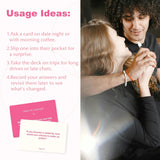 Couples Conversation Cards - Couple Card Game For Date Nights & Travel Adventures With 108 Prompts For Deeper Connection & Relationship, Great Gift For Couples, Anniversary & Valentines
