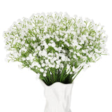 42 Pcs Babys Breath Artificial Flowers Bulk, 11Inch Gypsophila Real Touch Flowers White Faux Floral Arrangements Wedding Bouquet Party Decor