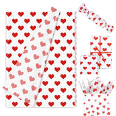 60 Sheets Valentine Heart Tissue Paper Foil Red Love Heart Gift Wrapping Paper For Diy Art Craft Wedding Anniversary Party Decor, 13.8 X 19.7 Inch