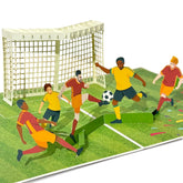 3D Football Pop-Up Card Father'S Day Card With Envelopes, Blank Greeting Cards, Sealing Stickers & Wish Cards - Birthday/World Cup/Graduation Gifts For Dad, Kids & Soccer Fans