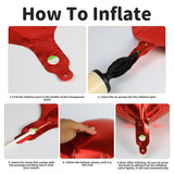 Red Heart Balloons 18Pcs 18 Inch Heart Shaped Foil Balloons For Valentine'S Day Wedding Bridal Shower Anniversary Engagement Party Supplies