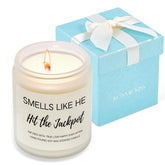 Bridal Shower Gifts For Bride, Bride To Be Engagement Gifts For Women, Bachelorette Wedding Gift For Couples Jackpot Scented Jar Candle For Home Relaxing Aromatherapy