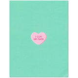 I Luv Ur Face Conversation Heart Millennial Valentine'S Day/Love Card (4.25" X 5.5") By