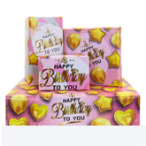 Happy Birthday Wrapping Paper 4 Sheets Pink Gold Gift Wrapping Paper Golden Star Love Heart Balloon Gift Wrap Paper For Mom Dad Birthday Kids Girls Boys Men Women Gift Wrap Paper,28 * 20 Inch
