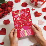 Valentines Day Cards Assortment, 24 Valentine’S Day Cards With Envelopes And Stickers, 8 Elegant Designs With Message Printed Inside