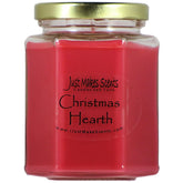 Christmas Hearth Scented Blended Soy Candle | Spice, Wood & Fireplace Aroma | Hand Poured In Usa By