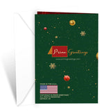 Grandson Christmas Card, Made In America, Thick Card Stock With Premium Envelope Packaged In A Reusable Presentation Mailer, Eco-Friendly, 5In X 7.75In