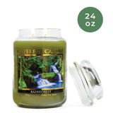 A Cheerful Giver - Rainforest - 24oz Scented Candle Jar - Cheerful Candle -135 Hours of Burn Time, Candles Gifts for Women