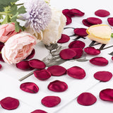 400 Pcs Silk Rose Petals Burgundy Red Flower Petals For Romantic Night, Weddings Aisle Centerpieces, Table, Party, Home Decoration, Romantic Night Decoration,Valentine'S Day Decoration