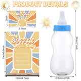 62 Pcs Here Comes The Son Candy Guessing Game Includes 11 Inch Large Baby Bottle Bank 60 Pcs Candy Guessing Cards For Expecting Mothers, Girl And Boys Baby Showers Party Games