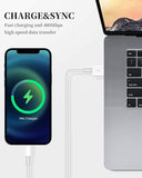2 Pack Apple MFi Certified Lightning to USB Cable 6FT Fast Charging Cord for iPhone iPad