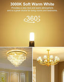 6 Pack G9 LED Bulbs Dimmable 40W Equivalent 3000K Warm White 400 Lumens 120V