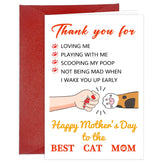Happy Mother’S Day Card From Cat Kitty Lovely Mothers Day Greeting Card For Cat Mom Gifts Cards For Women Her Funny Mother’S Day Gift For Cat Lover
