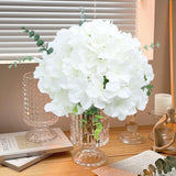65Pcs White Flowers Hydrangea Artificial Flowers Bundle Ivory White Fake Flowers Faux Hydrangea Silk Flowers With Stems Perfect For Weddings Centerpieces Wreath Home Garden Party Decoration