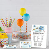 What'S Your Astronaut Name For Baby Shower Game, Birthday Party Decoration, Pack 1 Sign And 30 Name Stickers, Baby Shower Games, Gender Neutral Party Supplies(Mzg16)